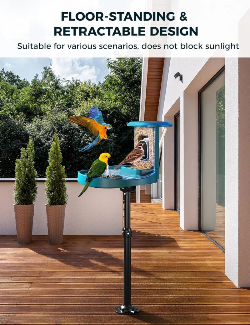 5MP Solar AI Smart Bird Feeder Camera IP65 product detail 9