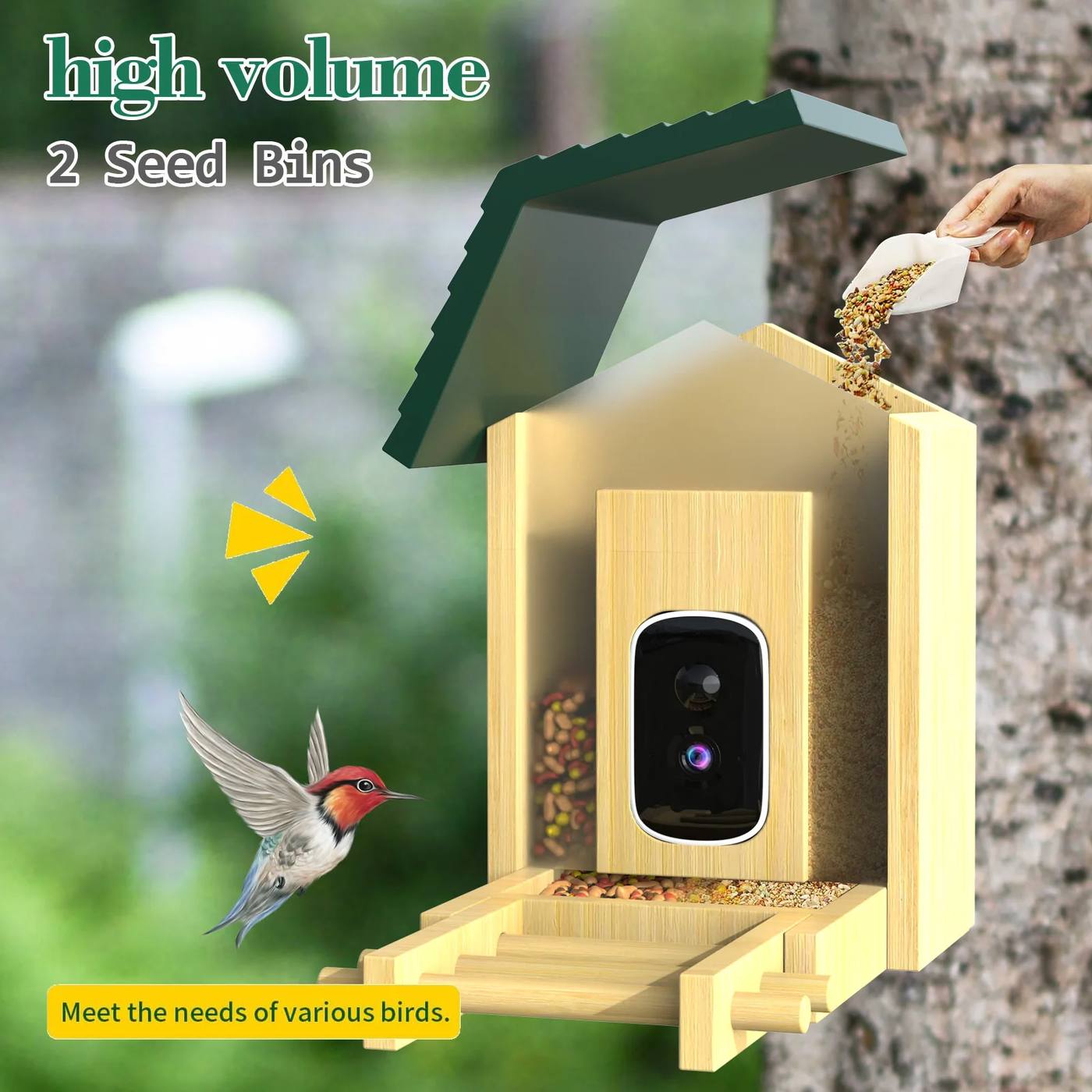 5MP Solar-Charging Wireless Security Pet Bowl Feeder product detail 4