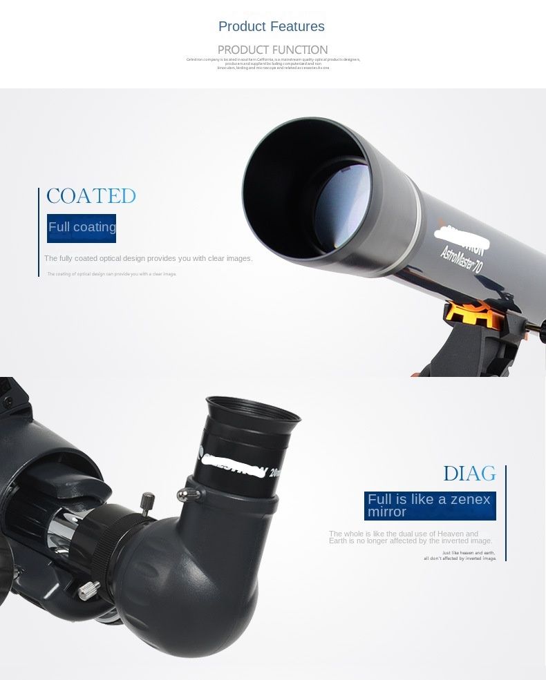 70AZ Astronomical Telescope High-Definition Refractor 900mm product detail 5