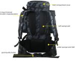 70L Tactical Backpack 900D Oxford Polyester Lining gallery 10