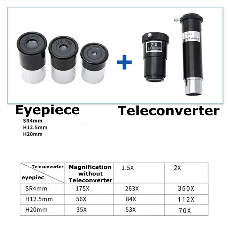 76700 Astronomical Telescope Zoom 175X Adjustable Tripod product detail 5