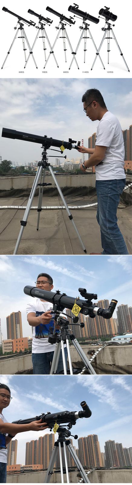 80eq Equatorial Refractor Astronomical Telescope for Sale product detail 1