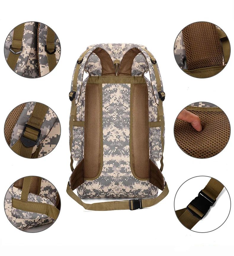 80L Outdoor Climbing Backpack Tactical Camping Hiking product detail 3