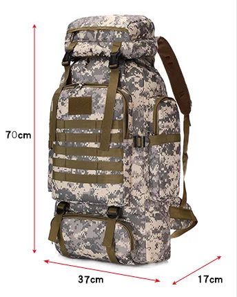 80L Outdoor Climbing Backpack Tactical Camping Hiking product detail 7