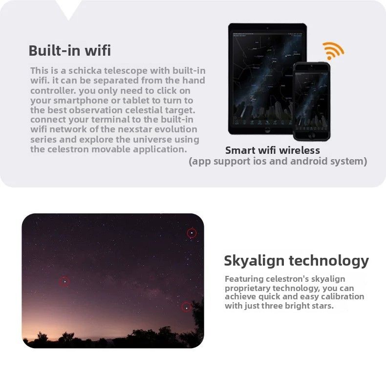 8HD Intelligent Automatic Star-Seeking Schick Astronomical product detail 8