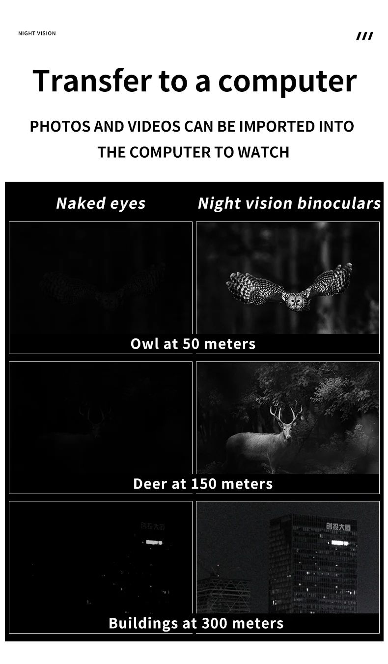 8x Digital Zoom 4K 36MP Night Vision Binoculars product detail 5