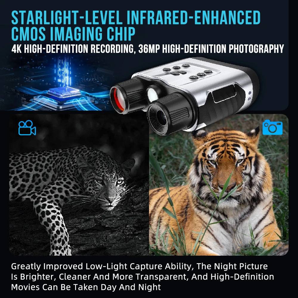 8x Waterproof 4K 36MP Night Vision Binoculars with product detail 4