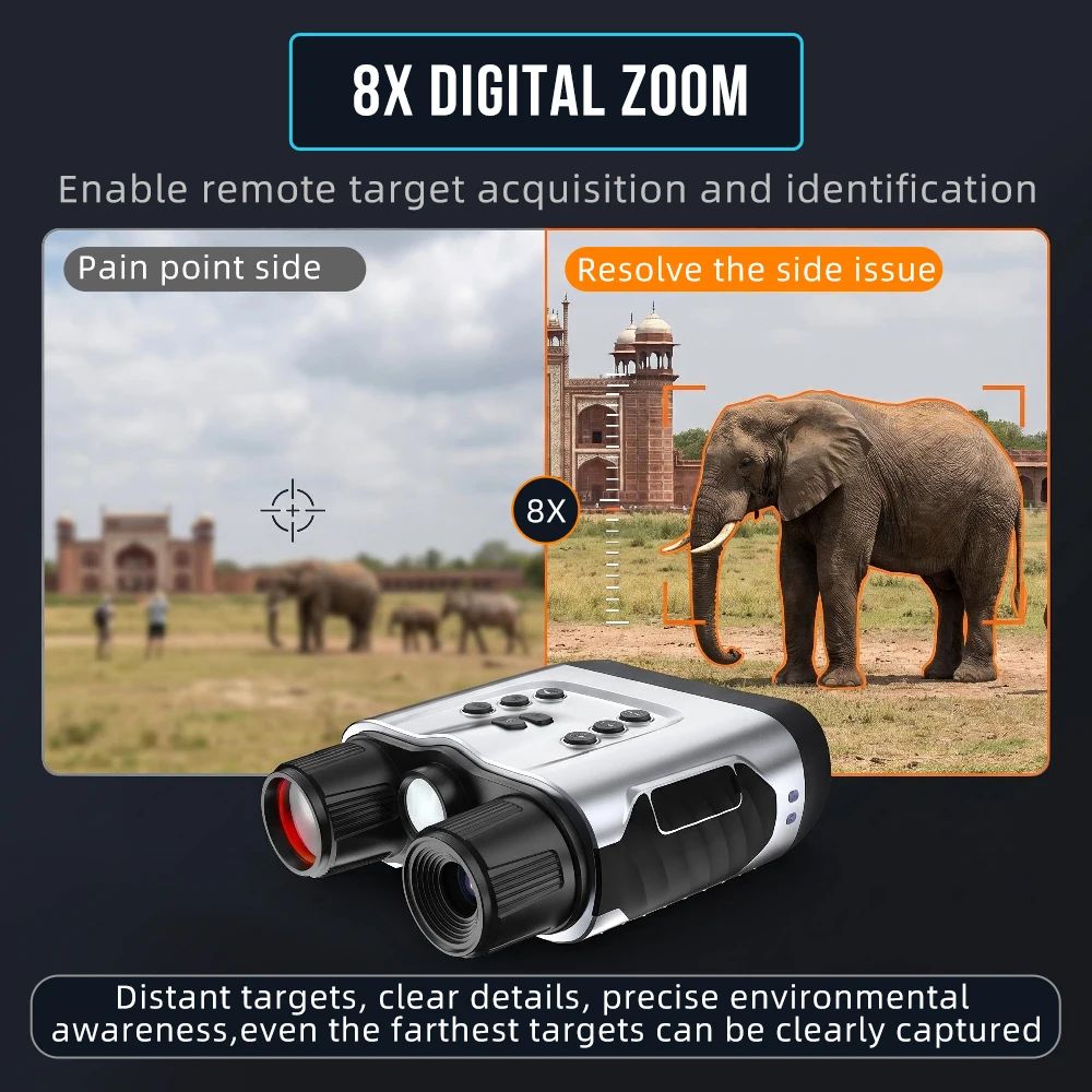 8x Waterproof 4K 36MP Night Vision Binoculars with product detail 5