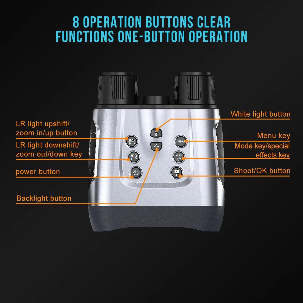 8x Waterproof 4K 36MP Night Vision Binoculars with product detail 14