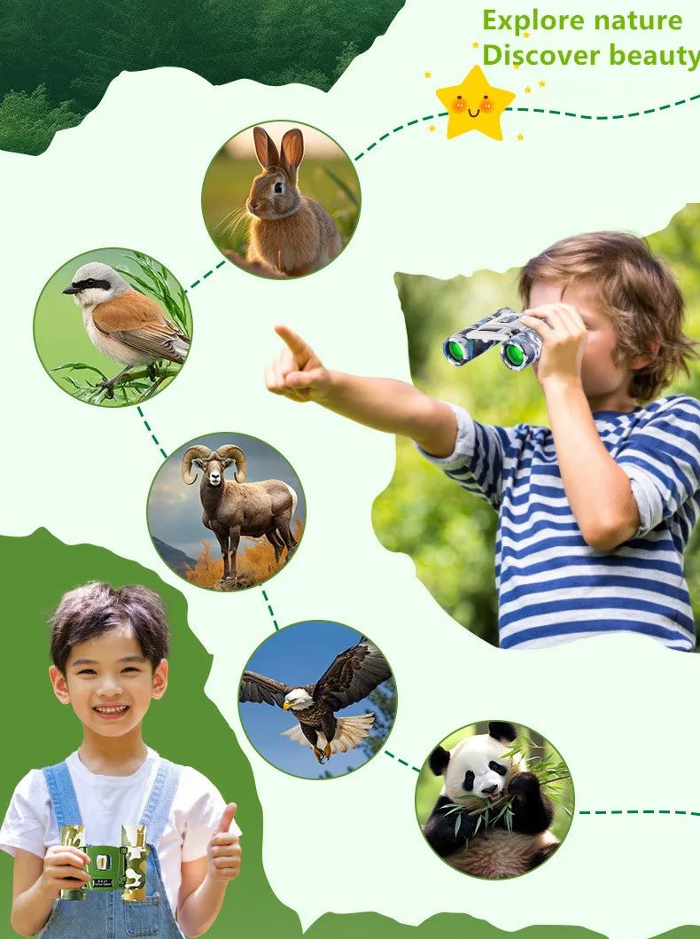8x21 ABS Portable Educational Kids Telescope Foldable 6 product detail 2
