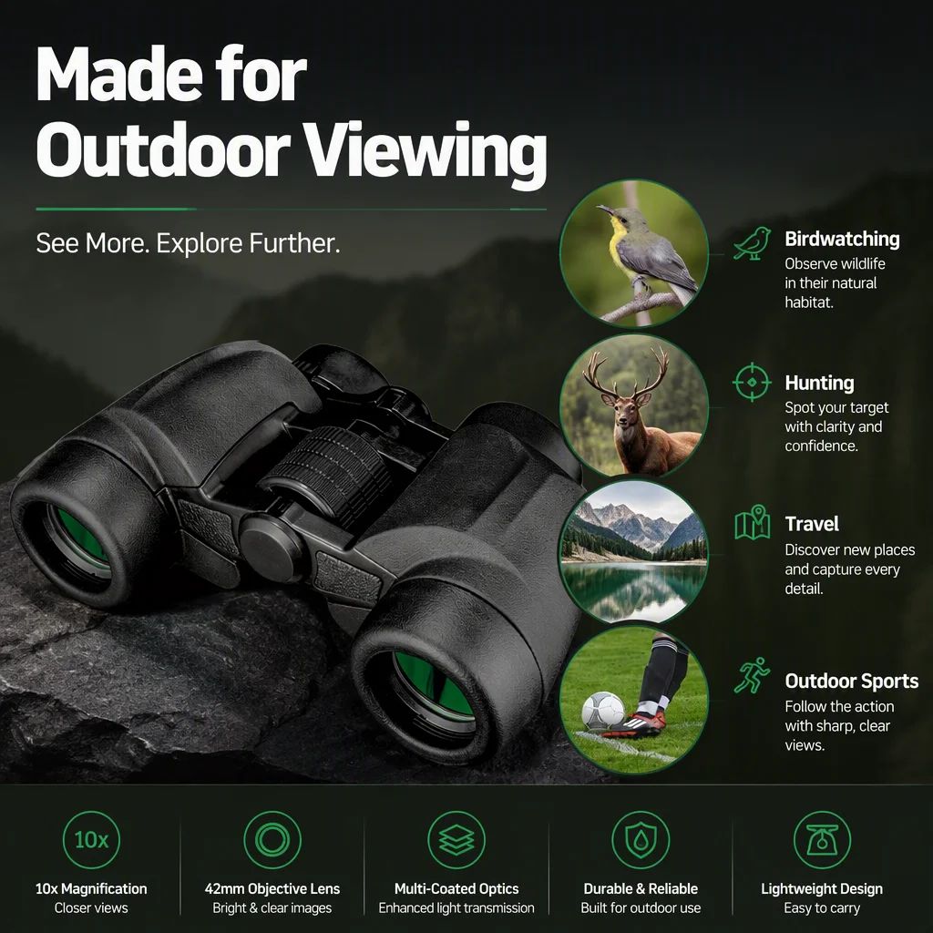 8x30 High Clarity Binoculars Wide Angle Waterproof Compact product detail 1