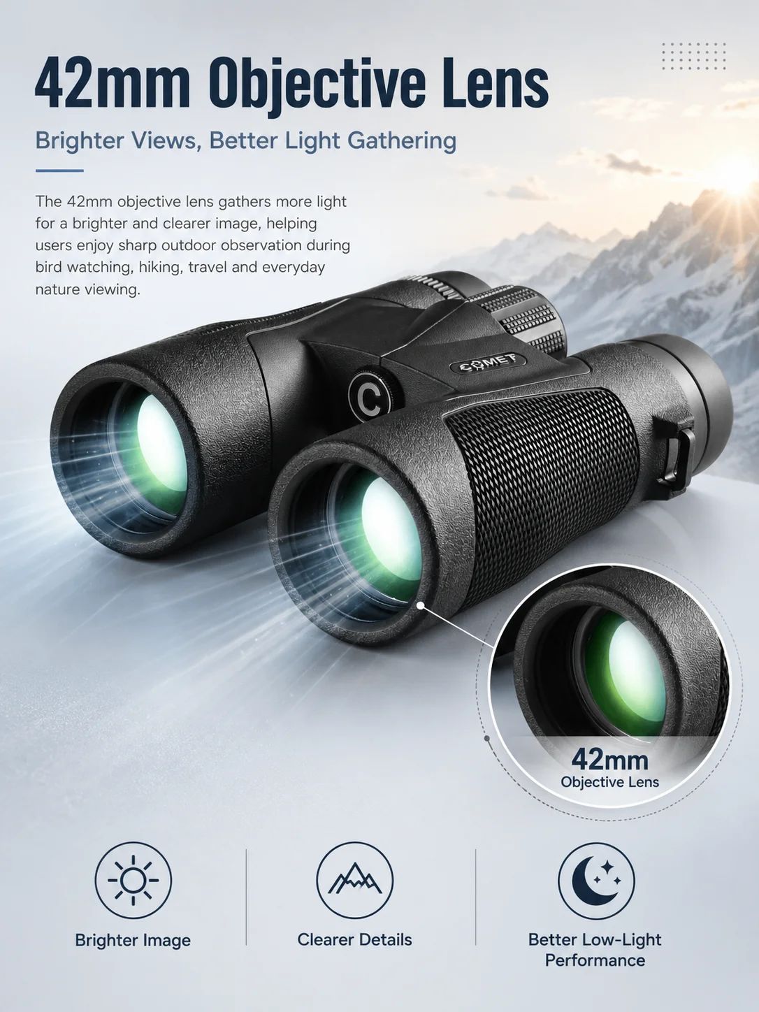 8x42 High Quality Binoculars Low Light Vision High product detail 3