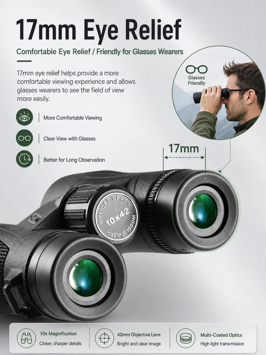 8x42 High Quality Binoculars Low Light Vision High product detail 5