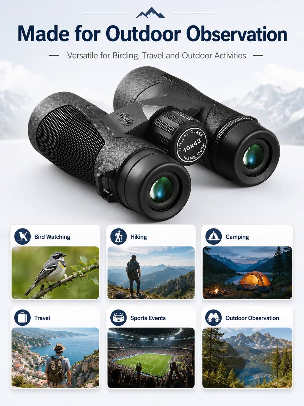 8x42 High Quality Binoculars Low Light Vision High product detail 7
