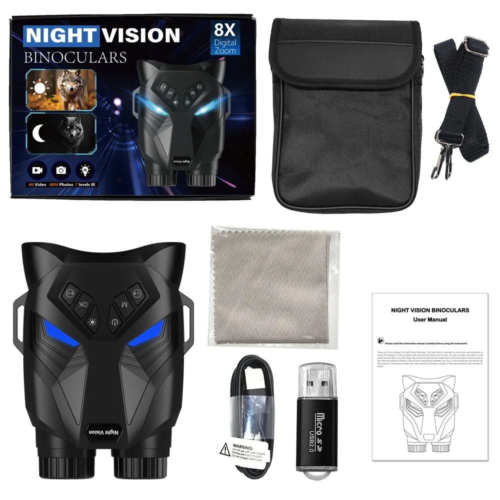 8XZoom Night Vision Binoculars with 3-inch Screen and product detail 4