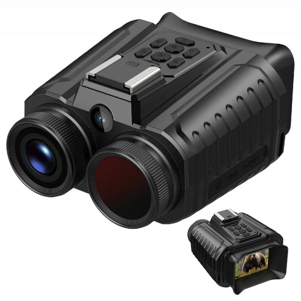 Dual-Lens Night Vision Camera with 2.7K Video, 64MP Photos, 28X Zoom, F1.2 Large Aperture, 2" IPS Display and 3600mAh Battery M-NV109