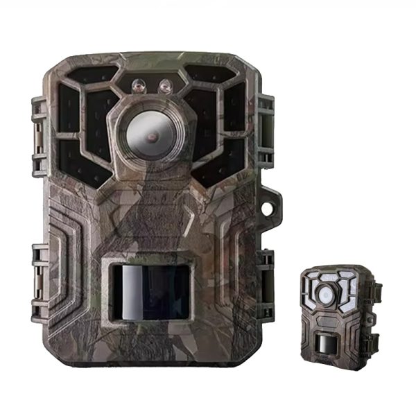 64MP Wildlife Monitoring Camera with 72° Field of View, 0.3-Second Trigger, 22 Infrared LEDs, 2" TFT Display, 256GB microSD Support M-TCDW