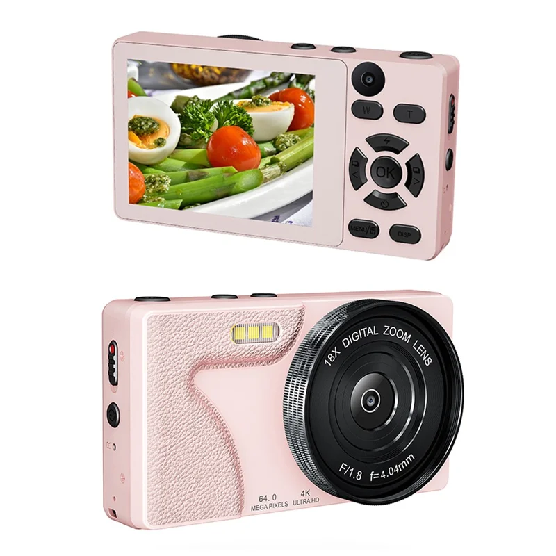 a62-dual-lens-20mp-digital-camera-18x-zoom-2-8-inch-ips-screen-hd-video-ccd-pink-for-travel-family-moments-and-everyday-photography-main Digital Camera main product image