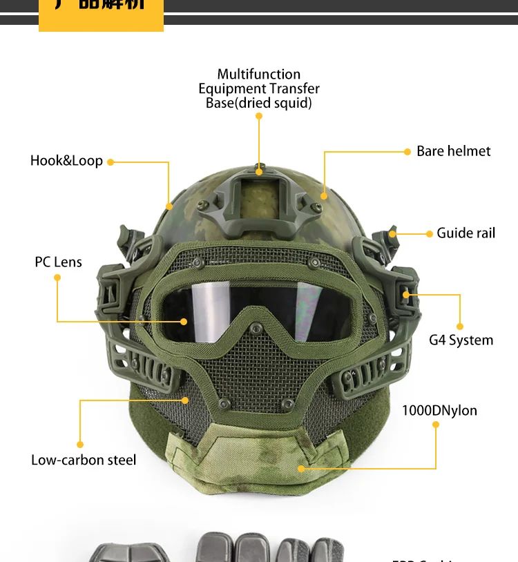 Action Union Taktikal PJ Type Tactical Fast Helmet product detail 3