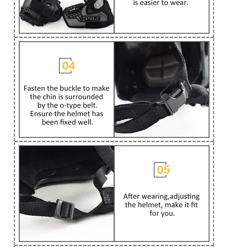 Action Union Taktikal PJ Type Tactical Fast Helmet product detail 8