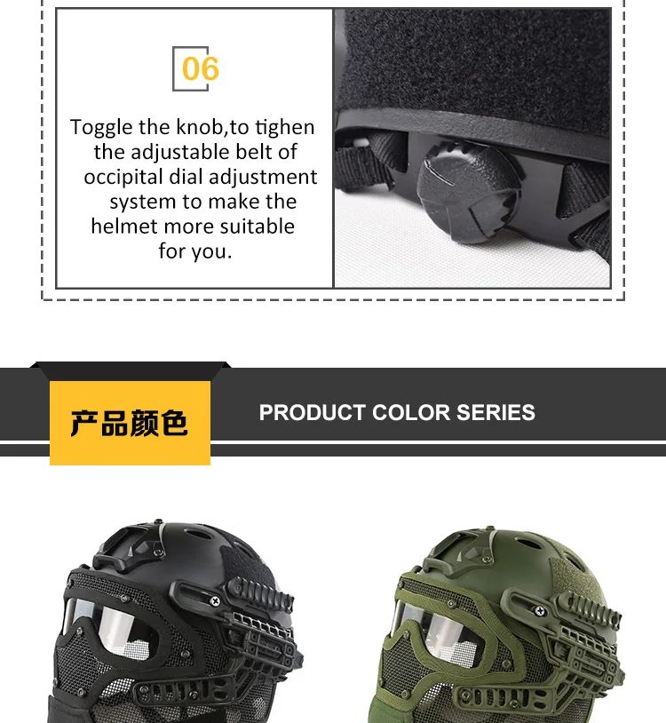 Action Union Taktikal PJ Type Tactical Fast Helmet product detail 9