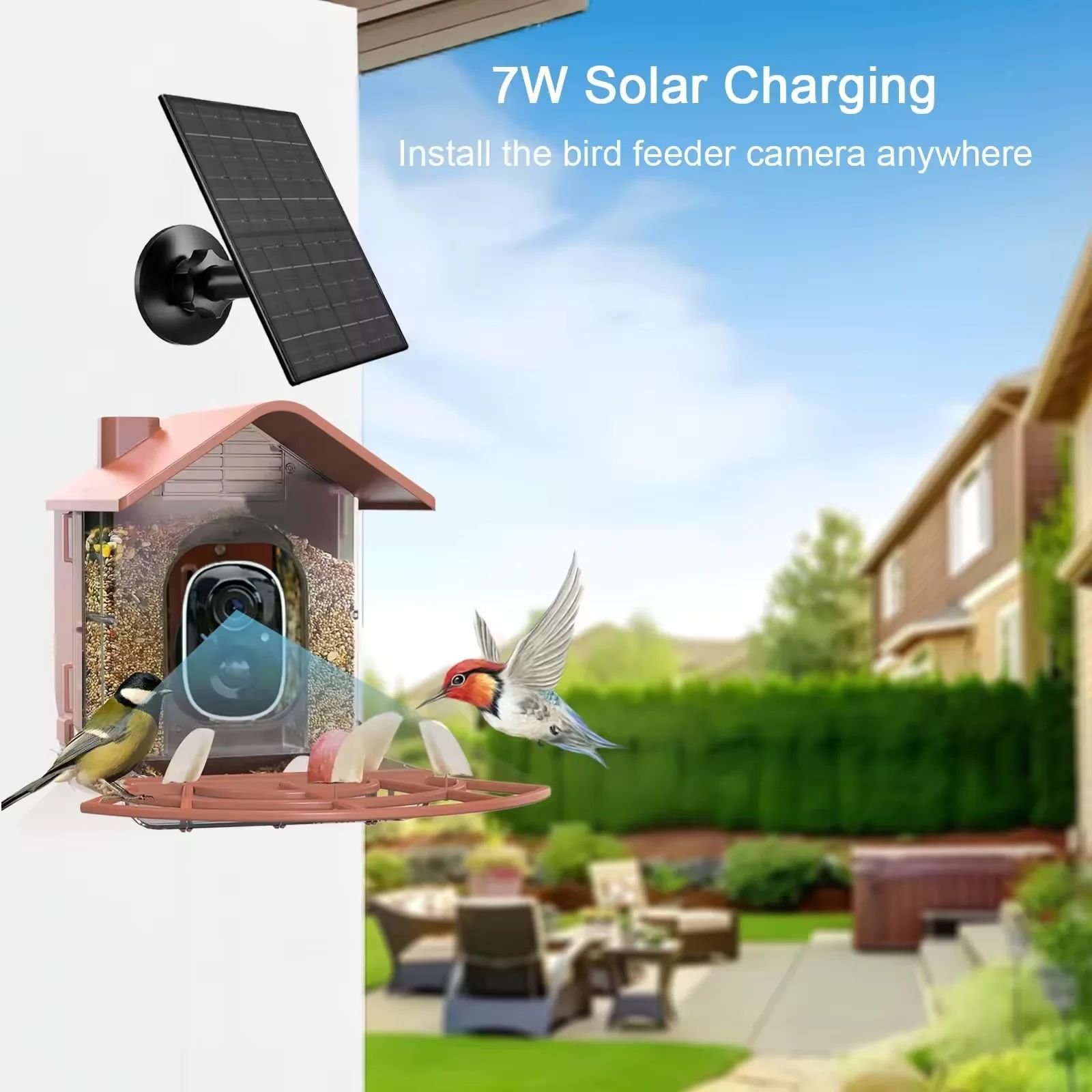 AI Bird Feeder With 3MP Camera Human Body product detail 2