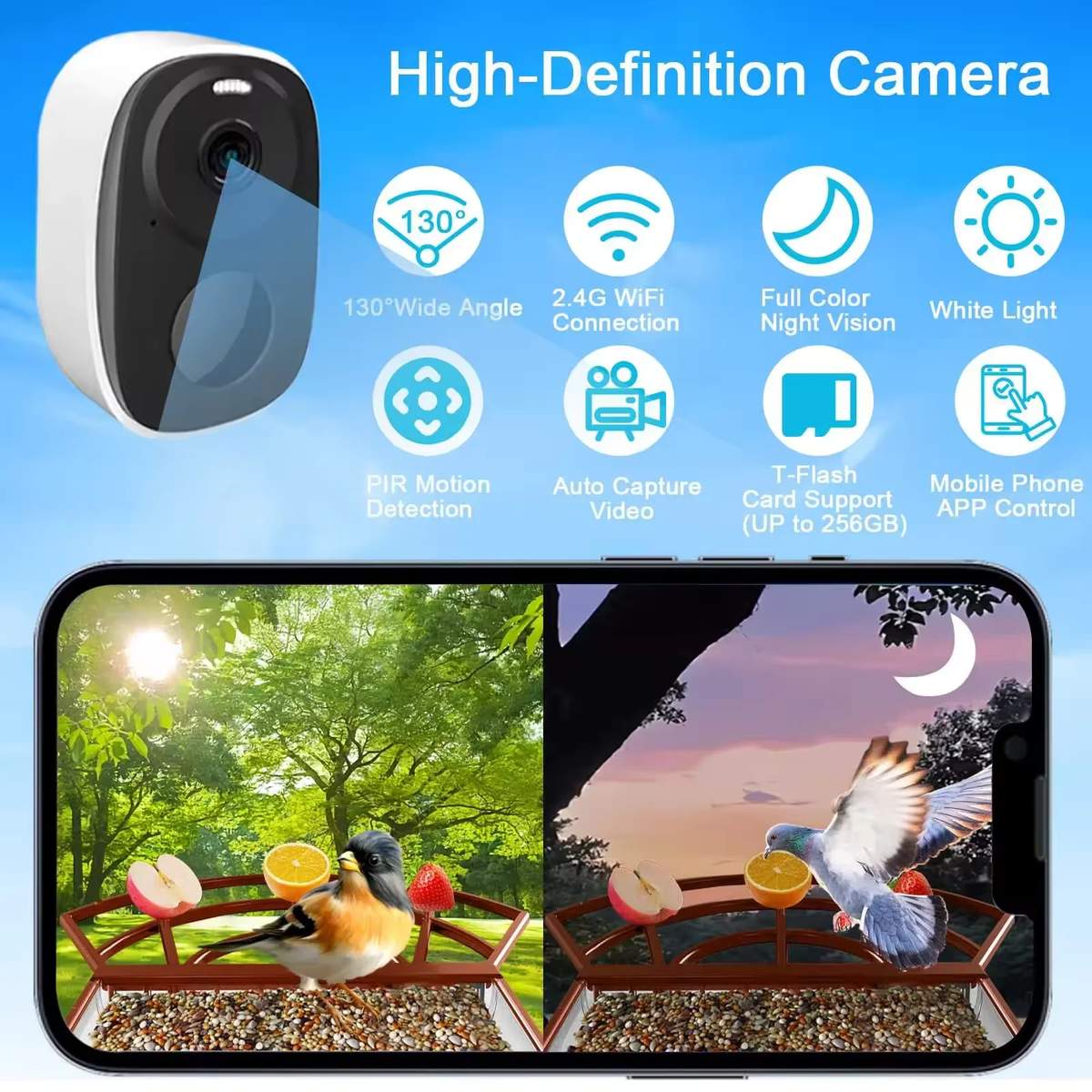 AI Bird Feeder With 3MP Camera Human Body product detail 4