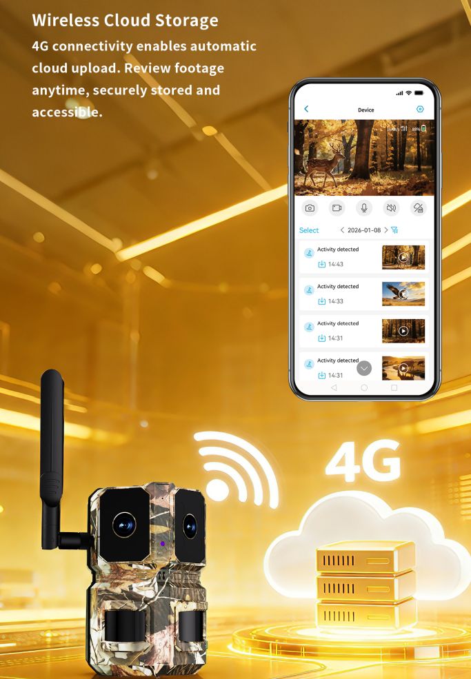 AI Motion Detection 4G LTE Wireless Dual-lens CMOS MinMax Outdoors product detail image 3