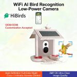 AI Recognition Bird Feeder Solar Energy Saving Low main
