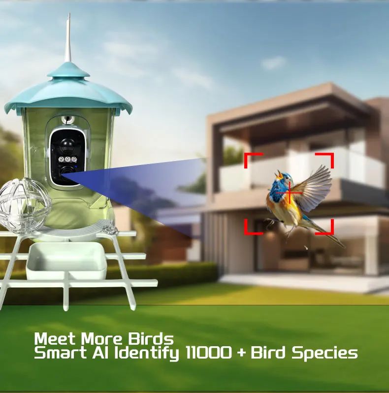 AI Smart Solar Plastic Solid Eco-Friendly Battery Bird product detail 2