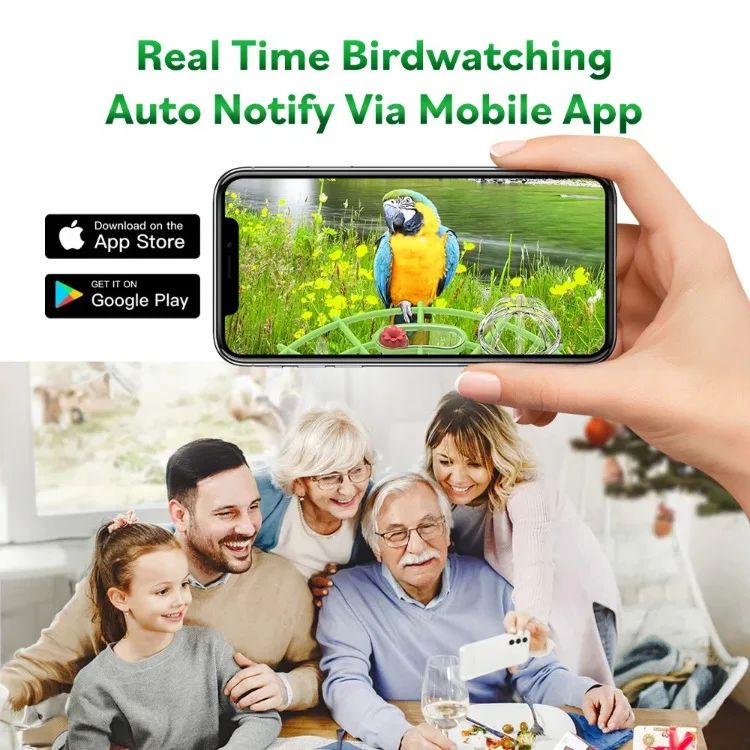 AP-BF300 Solar-Powered Lightweight Smart Bird Feeder AI product detail 14