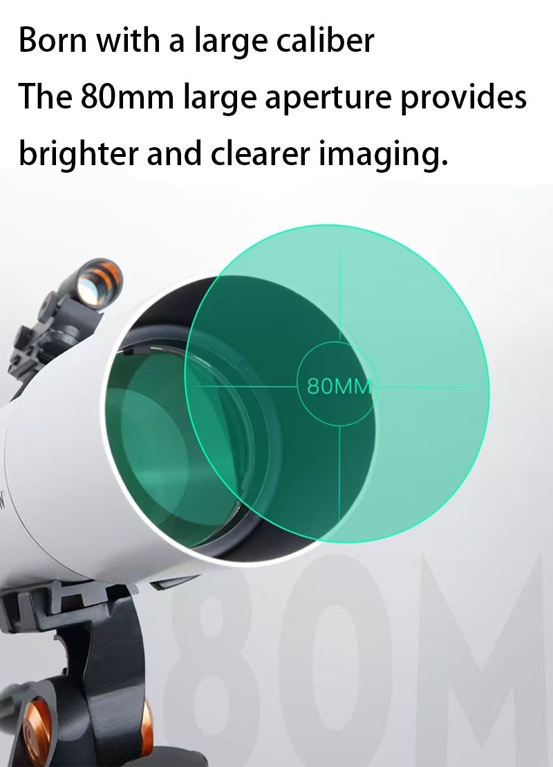 Astronomical Monocular Telescope 250X 80mm Objective IPX7 product detail 3