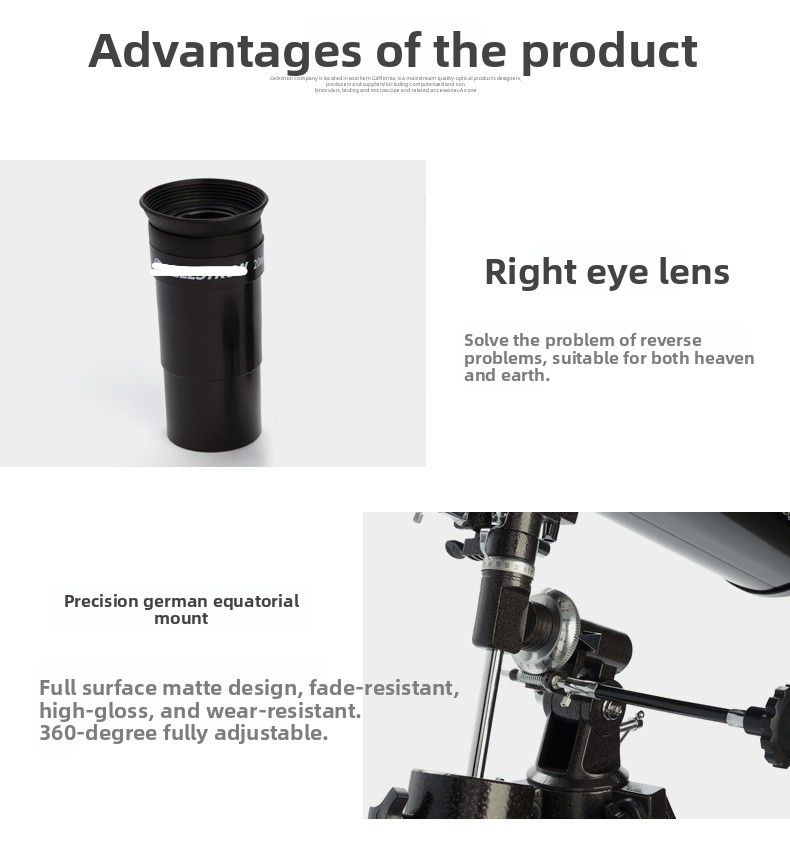 Astronomical Telescope PowerSeeker 114 EQ LargeAperture product detail 3