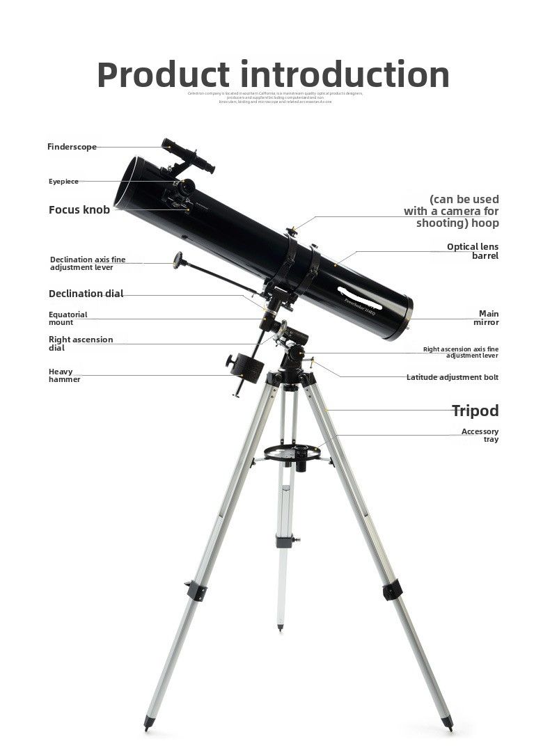Astronomical Telescope PowerSeeker 114 EQ LargeAperture product detail 9