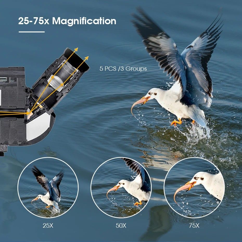 Astronomical Telescope SV41 Spotting Scope 25-75x70 MAK product detail 5