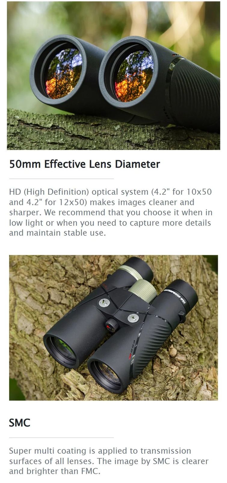 Beta2 12x50 HD Waterproof Binoculars with N2 Filled product detail 2