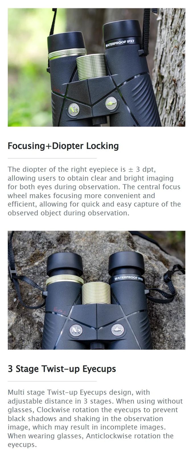 Beta2 12x50 HD Waterproof Binoculars with N2 Filled product detail 6