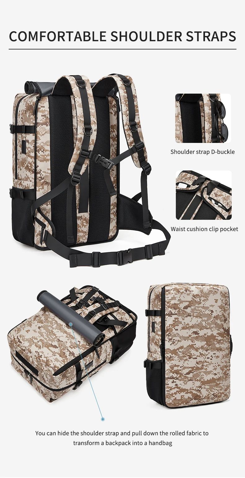 Big Size Waterproof Oxford Multi Function Tactical Backpack product detail 7