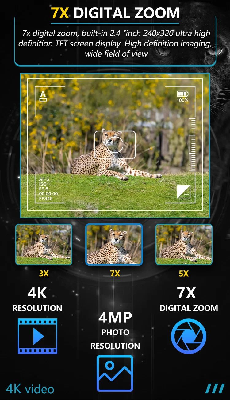 Binoculars Night Vision Binocular NCV800 Dual Screen APP product detail 5
