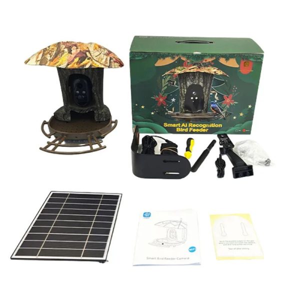 Bird Feeder Camera 2K Solar-Powered Camouflage-Style main