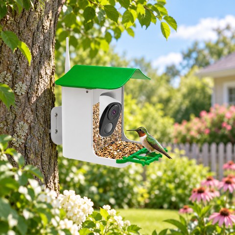 Bird Feeder Cameras equipment in a relevant outdoor setting