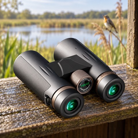 Birdwatching Binoculars equipment in a relevant outdoor setting