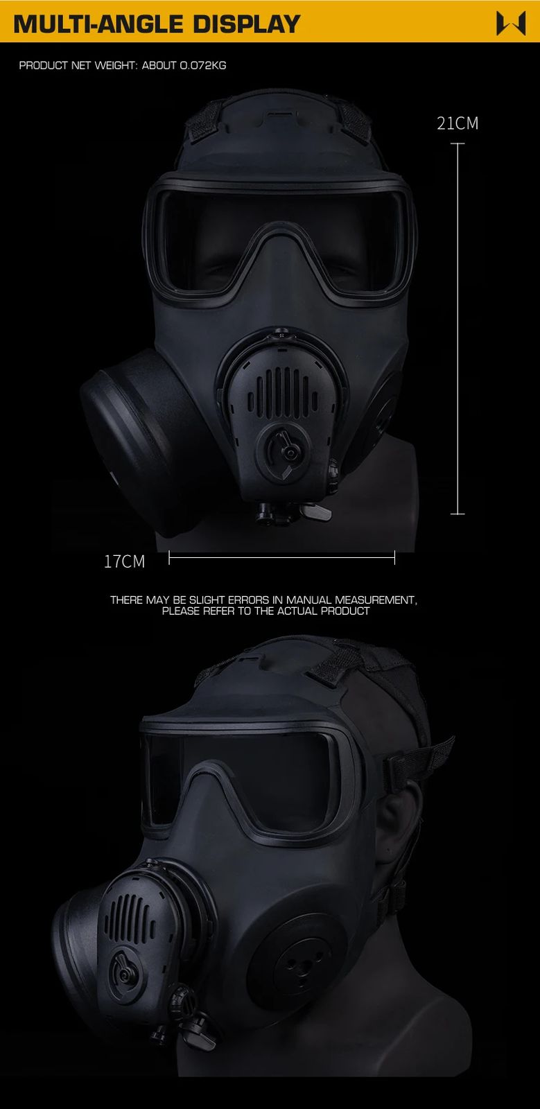 Built-in Microphone Fan Dummy FM-53 Simulation Gas Mask product detail 3