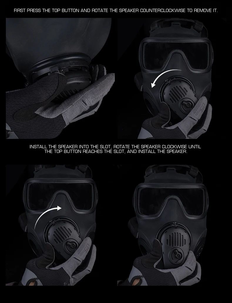 Built-in Microphone Fan Dummy FM-53 Simulation Gas Mask product detail 6