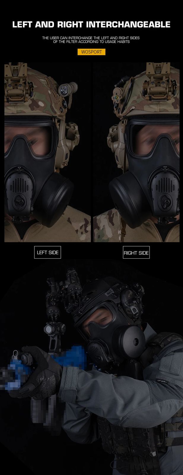 Built-in Microphone Fan Dummy FM-53 Simulation Gas Mask product detail 10