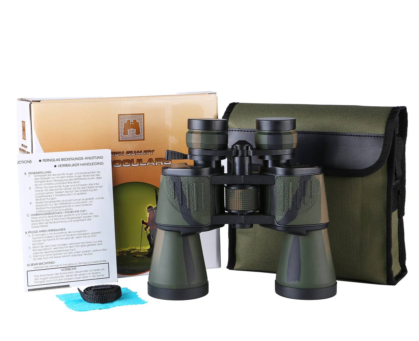 Camouflage Large Zoom 20-180X100 Outdoor Binoculars Bak4 50 product detail 5