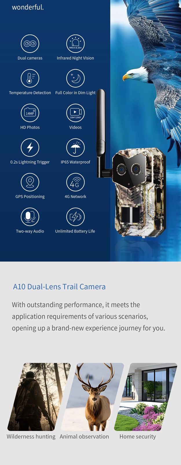 Cellular Trail Camera 3rd Generation 4G LTE with MinMax Outdoors product detail image 2