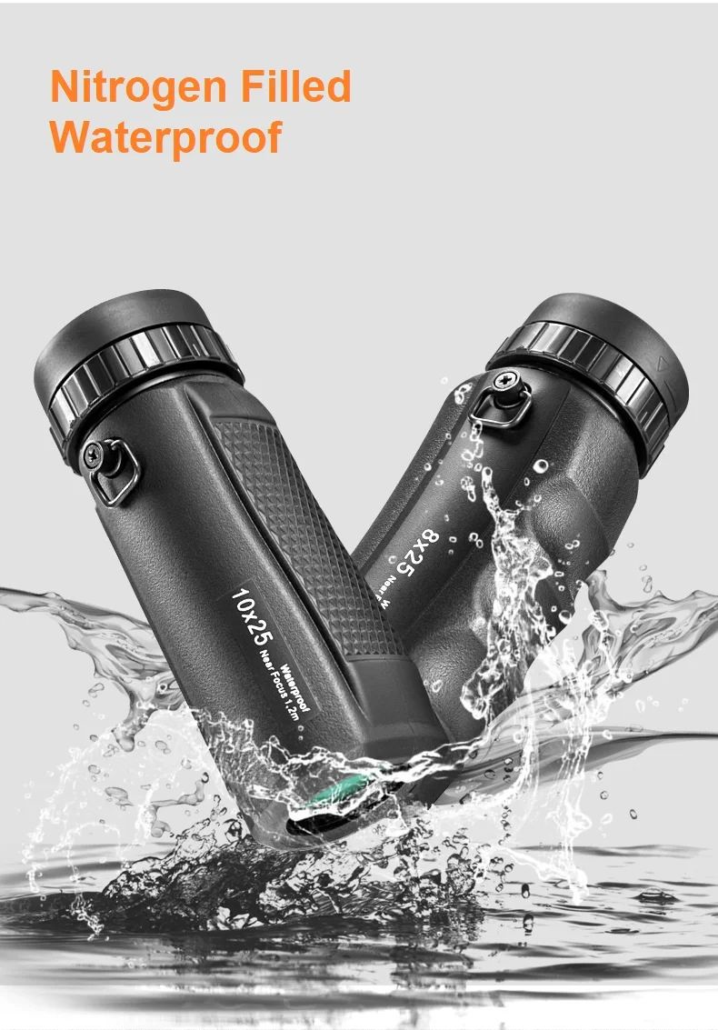 Compact Light-Weight 8X25mm Monocular Nitrogen Filled product detail 3