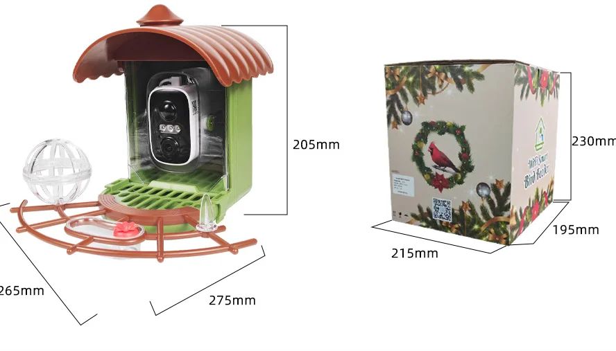 Compact Smart Bird Feeder with AI Identification product detail 1