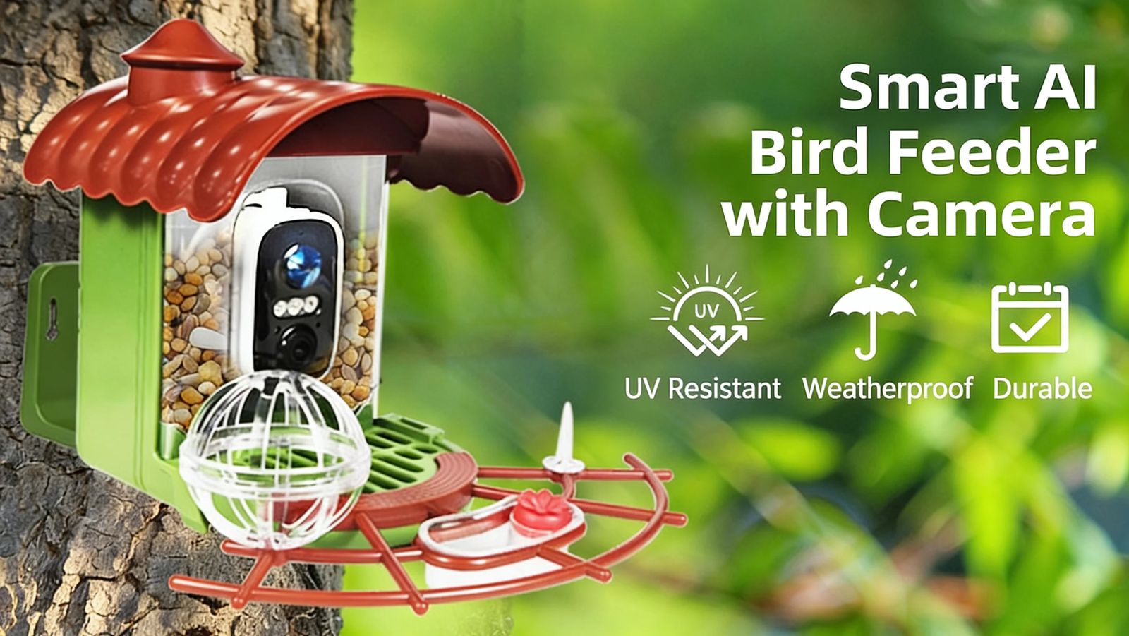 Compact Smart Bird Feeder with AI Identification product detail 9